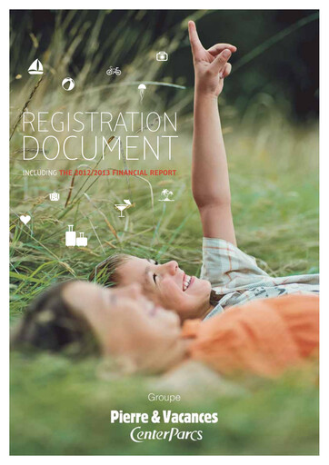 Miniature Pierre et Vacances Document d'enregistrement universel fy2013