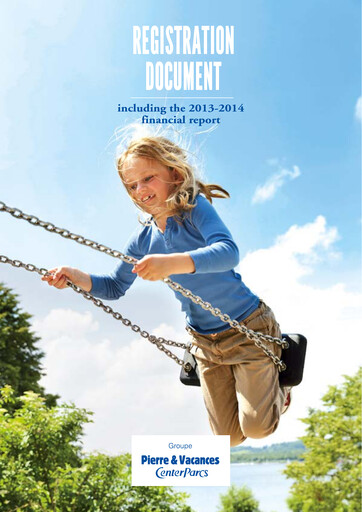 Miniature Pierre et Vacances Document d'enregistrement universel fy2014