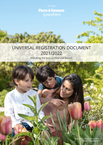 Miniature Pierre et Vacances Document d'enregistrement universel fy2022