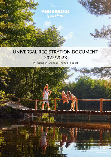 Miniature Pierre et Vacances Document d'enregistrement universel fy2023