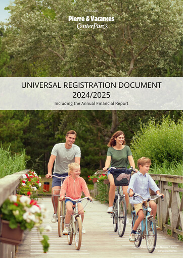 Miniature Pierre et Vacances Document d'enregistrement universel fy2025