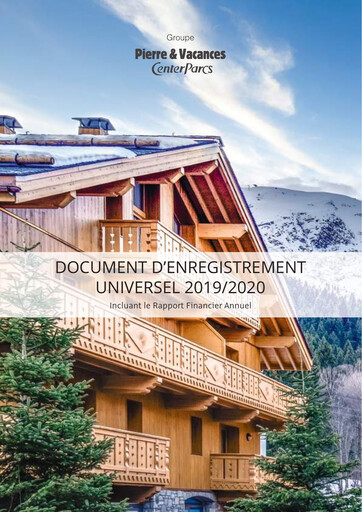Miniature Pierre et Vacances Document d'enregistrement universel fy2020