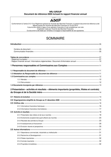 Vorschaubild NRJ Group Universelles Registrierungsdokument 2009