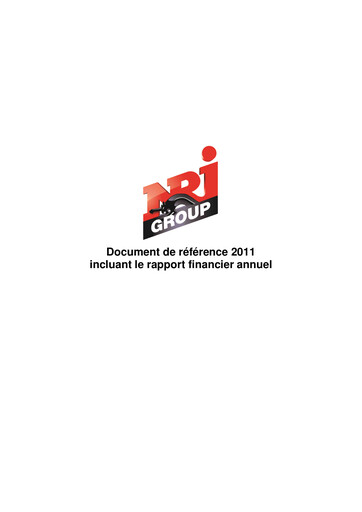 Vorschaubild NRJ Group Universelles Registrierungsdokument 2011