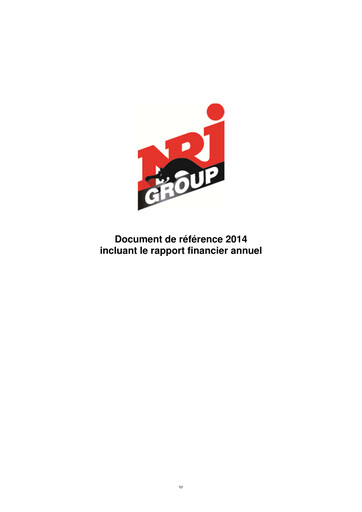 Vorschaubild NRJ Group Universelles Registrierungsdokument 2014