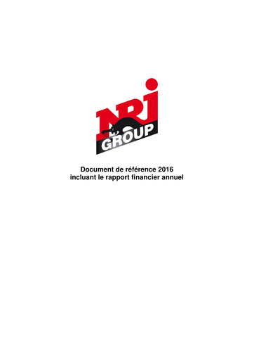 Vorschaubild NRJ Group Universelles Registrierungsdokument 2016