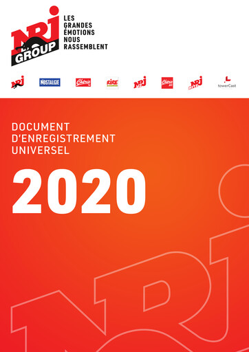 Vorschaubild NRJ Group Universelles Registrierungsdokument 2020