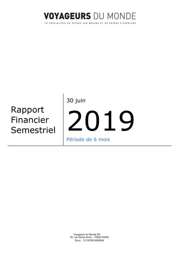 Thumbnail Voyageurs du Monde Half-year Report 2019-h1