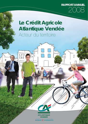Thumbnail Caisse régionale de Crédit Agricole Mutuel Atlantique Vendée Annual Report 2008