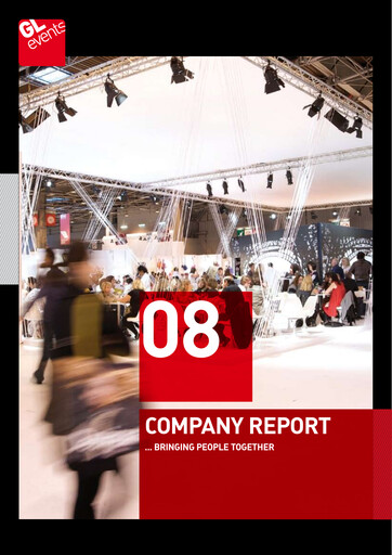 Thumbnail GL Events SA Annual Report 2008