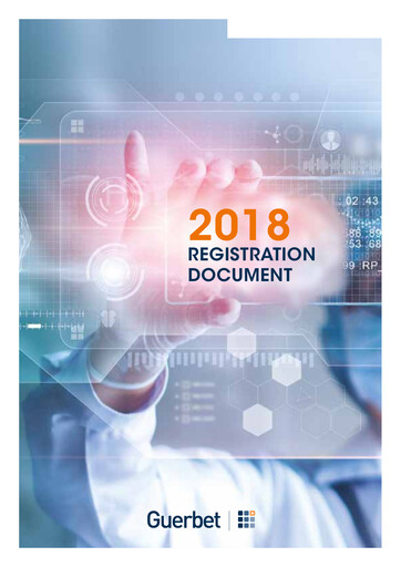 Miniature Guerbet Document d'enregistrement universel 2018