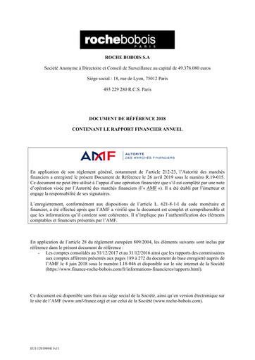 Thumbnail Roche Bobois Universal Registration Document 2018