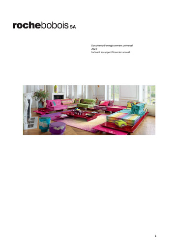 Thumbnail Roche Bobois Universal Registration Document 2024