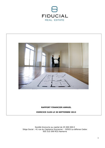 Thumbnail Fiducial Real Estate Annual Report 2013