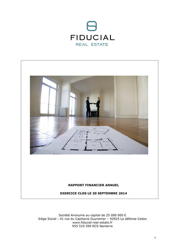 Thumbnail Fiducial Real Estate Annual Report 2014