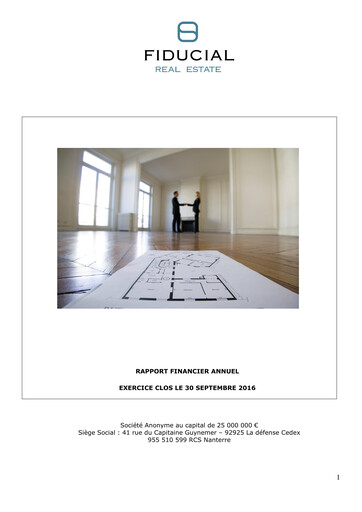 Thumbnail Fiducial Real Estate Annual Report 2016