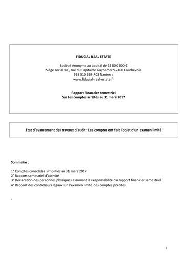 Thumbnail Fiducial Real Estate Half-year Report 2017-h1