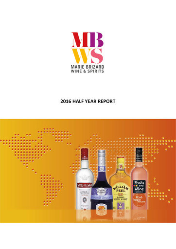 Miniature Marie Brizard Wine & Spirits Rapport semestriel 2016-h1