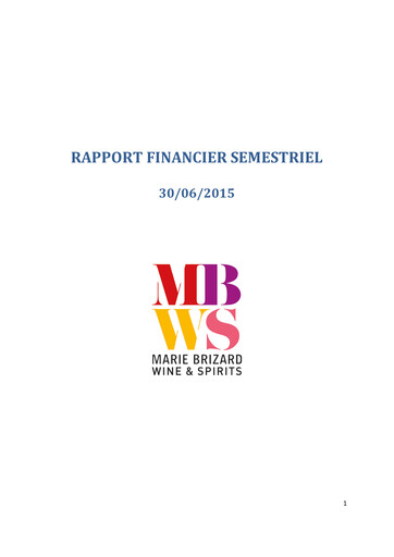 Thumbnail Marie Brizard Wine & Spirits Half-year Report 2015-h1