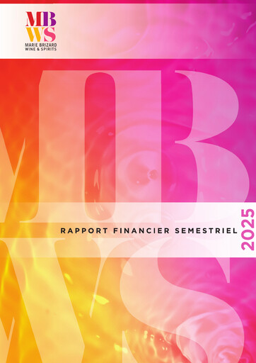 Miniature Marie Brizard Wine & Spirits Rapport semestriel 2025-h1