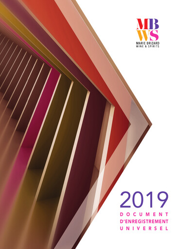 Thumbnail Marie Brizard Wine & Spirits Universal Registration Document 2019