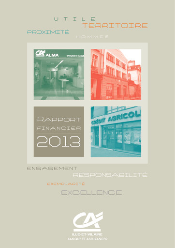 Vorschaubild Caisse régionale de Crédit Agricole Mutuel d'Ille-et-Vilaine Finanzbericht 2013