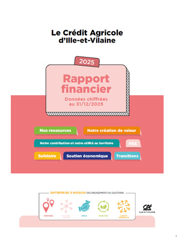 Vorschaubild Caisse régionale de Crédit Agricole Mutuel d'Ille-et-Vilaine Finanzbericht 2025