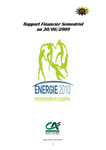 Vorschaubild Caisse régionale de Crédit Agricole Mutuel d'Ille-et-Vilaine Halbjahresbericht 2009-h1