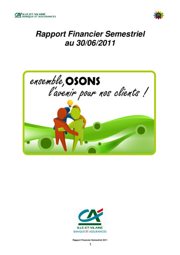 Vorschaubild Caisse régionale de Crédit Agricole Mutuel d'Ille-et-Vilaine Halbjahresbericht 2011-h1
