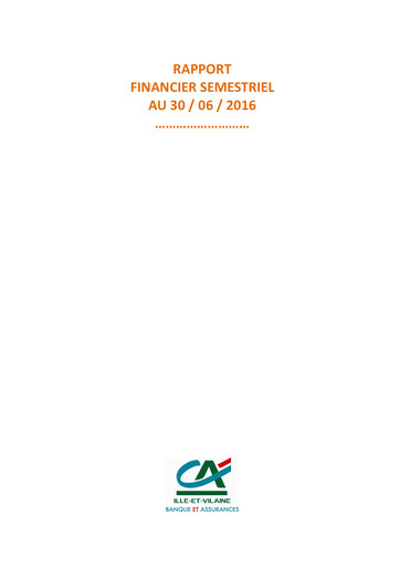 Vorschaubild Caisse régionale de Crédit Agricole Mutuel d'Ille-et-Vilaine Halbjahresbericht 2016-h1