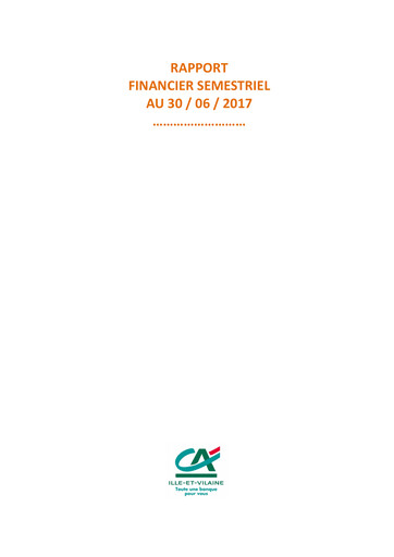 Vorschaubild Caisse régionale de Crédit Agricole Mutuel d'Ille-et-Vilaine Halbjahresbericht 2017-h1