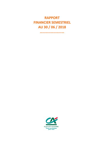 Vorschaubild Caisse régionale de Crédit Agricole Mutuel d'Ille-et-Vilaine Halbjahresbericht 2018-h1