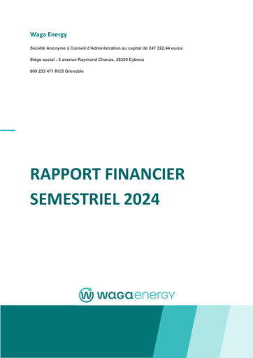 Miniature Waga Energy Rapport semestriel 2024-h1