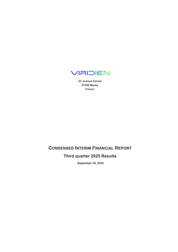 Thumbnail Viridien Quarterly Report 2025-q3