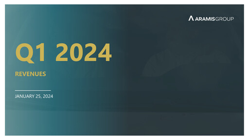 Miniature Aramis Group Rapport trimestriel 2024-q1