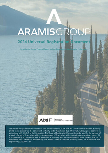 Miniature Aramis Group Document d'enregistrement universel 2024
