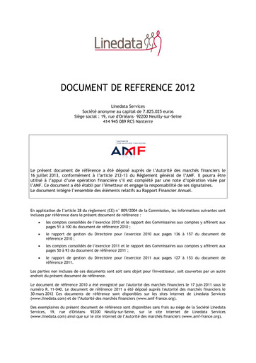 Thumbnail Linedata Services Universal Registration Document 2012