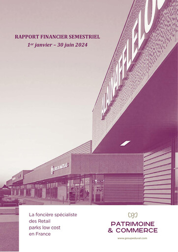 Thumbnail Patrimoine et Commerce SA Half-year Report 2024-h1