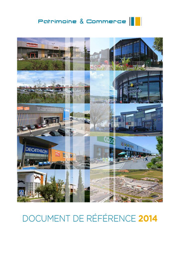 Thumbnail Patrimoine et Commerce SA Universal Registration Document 2014
