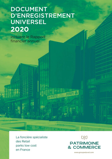 Thumbnail Patrimoine et Commerce SA Universal Registration Document 2020