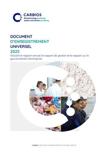 Vorschaubild Carbios SAS Universelles Registrierungsdokument 2025