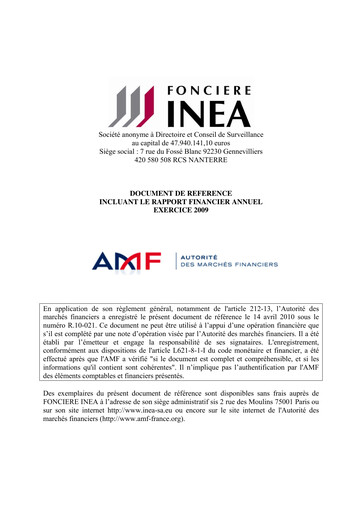 Vorschaubild Fonciere Inea Universelles Registrierungsdokument 2009