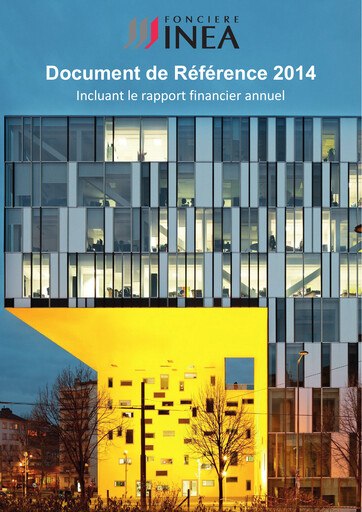 Vorschaubild Fonciere Inea Universelles Registrierungsdokument 2014