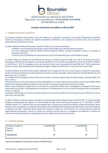Thumbnail Bourrelier Group Half-year Report 2021-h1