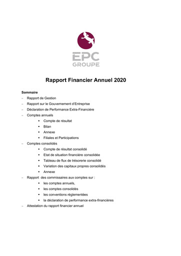 Vorschaubild EPC Groupe Finanzbericht 2020