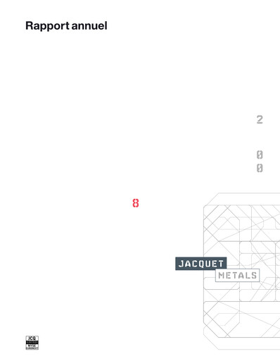 Thumbnail Jacquet Metals Annual Report 2008