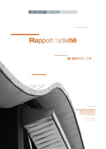 Thumbnail Jacquet Metals Annual Report 2018