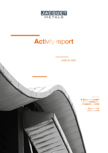 Thumbnail Jacquet Metals Half-year Report 2020