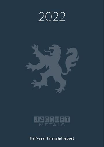 Thumbnail Jacquet Metals Half-year Report 2022