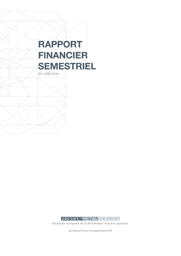 Thumbnail Jacquet Metals Half-year Report 2014